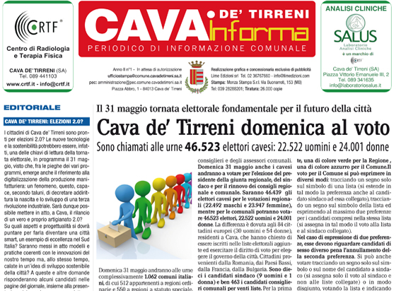 Cava De’ Tirreni Informa Maggio 2015