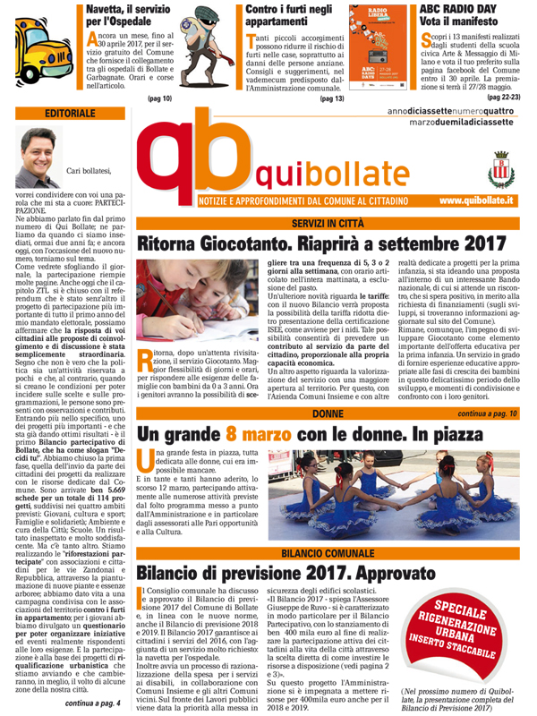 Qui Bollate Marzo 2017