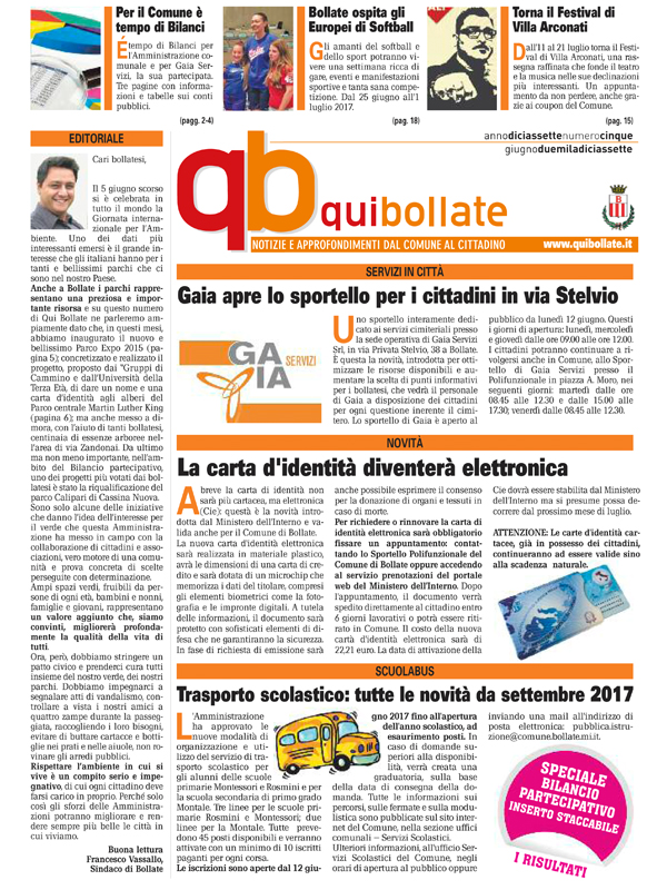 Qui Bollate Giugno 2017